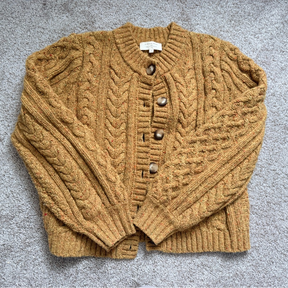 Sezane ANDINA cardigan ochre - Picture 2 of 2